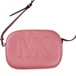 MICHAEL KORS |  Jet Set |  Sherbet |  Medium Embossed Leather  |  Crossbody  Bag